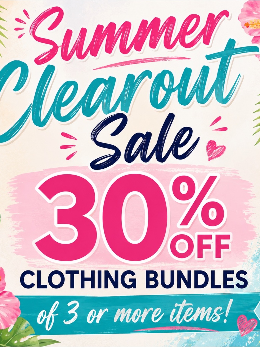 Summer Clearout Sale